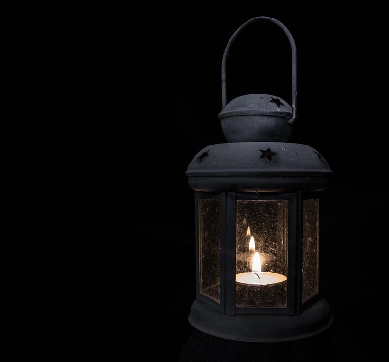 upcycled glass bottle lantern