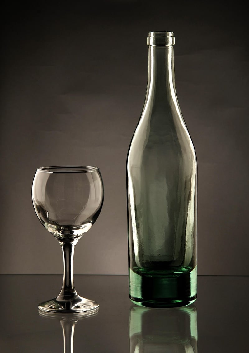 upcycled glass bottle vase